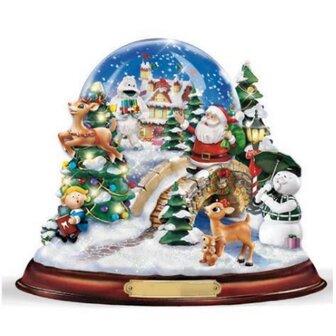 Diamond Painting Kerst - Snowglobe Schattige Kerstman