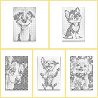 HappyDots DOT Painting Kleurboek Honden