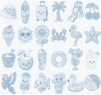 HappyDots Punktmalerei-Sparpaket Sommer (24 Teile)