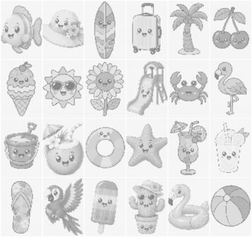 HappyDots Punktmalerei-Sparpaket Sommer (24 Teile)