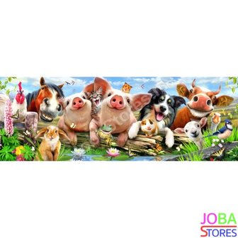 Diamond Painting Gekke Boerderij Dieren 30x85cm