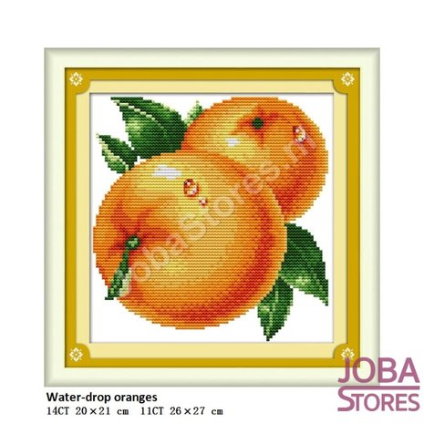 Borduur Pakket Fruit 01 11CT voorbedrukt (26x27cm)