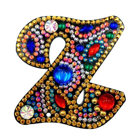 Diamond Painting Sleutelhanger Alfabet Letter Z