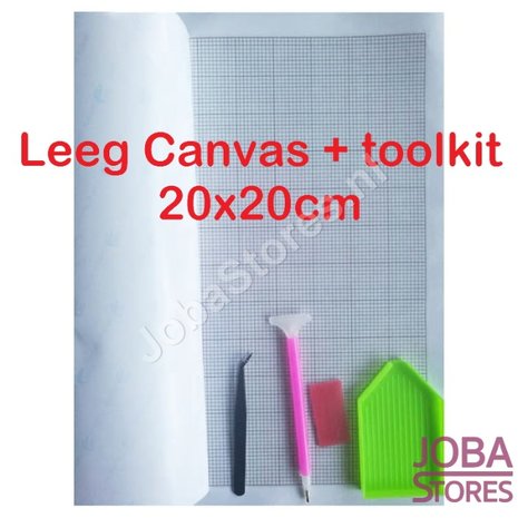 Diamond Painting Leeg Canvas + toolkit 20x20cm