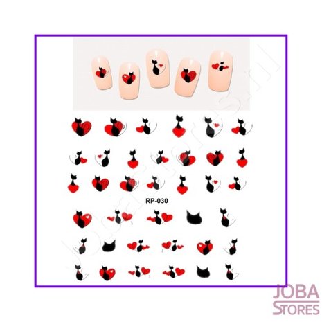 Nail Sticker Set Paws (6 Blatt)