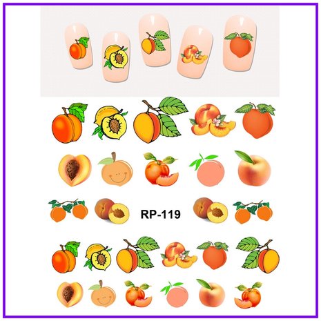 Nagelsticker Set Obst (150 Sticker)