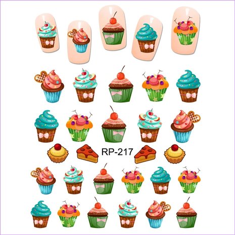 Nagelsticker Set Sweets (150 Sticker)