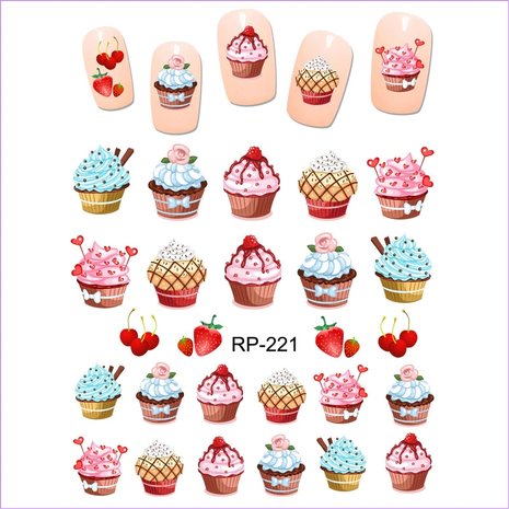 Nagelsticker Set Sweets (150 Sticker)