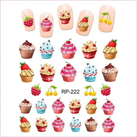 Nagelsticker Set Sweets (150 Sticker)