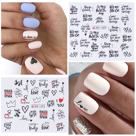 Nagelsticker Set Love (250 Sticker)