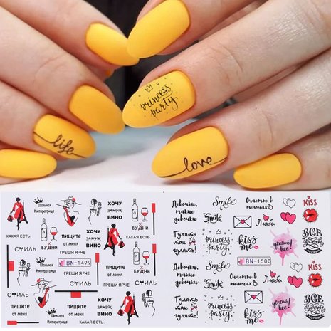 Nagelsticker Set Love (250 Sticker)