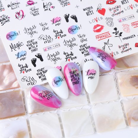 Nagelsticker Set Love (250 Sticker)