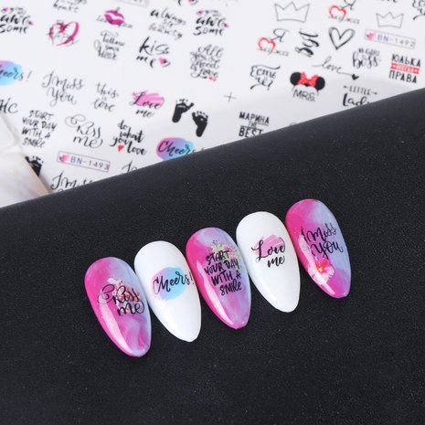 Nagelsticker Set Love (250 Sticker)