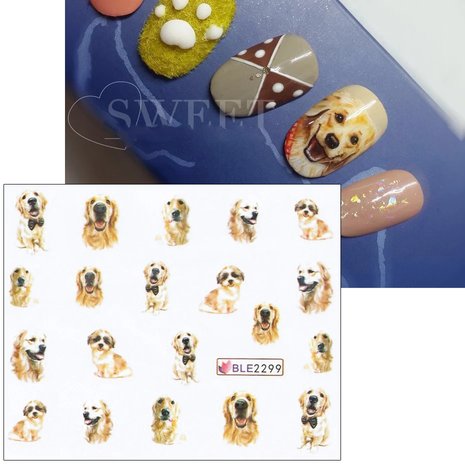 Nagelsticker Set Hunde (220 Sticker)