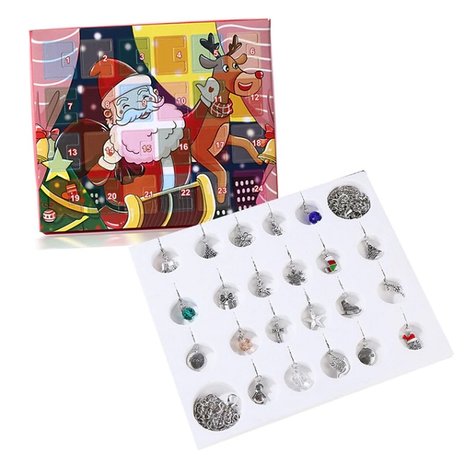 Weihnachts Adventskalender Charm Armband