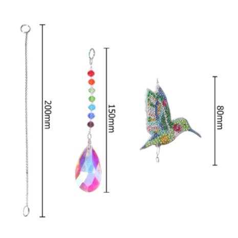 Diamond Painting Anhänger Kolibri
