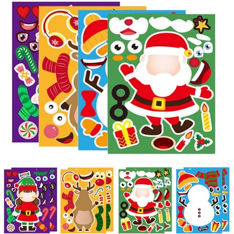 Sticker Fun Sticker Set Weihnachten (8 Stück)