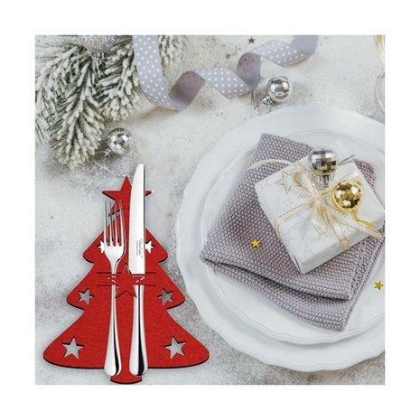 Weihnachtsbesteckhalter Weihnachtsbaum (4 Stück)