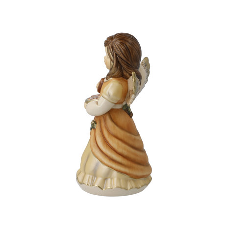 Goebel - Weihnachten | Deko Statue / Figur Engel süßer Leckerbissen | Keramik, 15cm