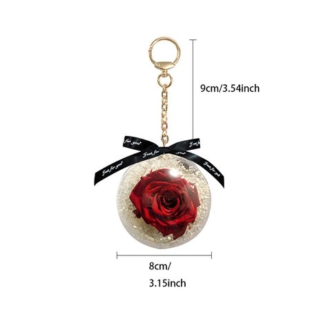 Anhänger Kugel mit Rose Modell A (9cm) - Valentinstag - Muttertag TIP