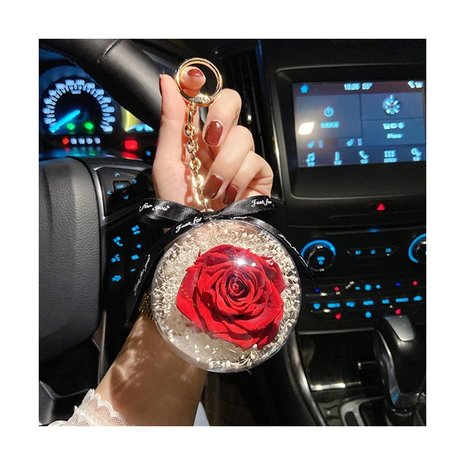 Anhänger Kugel mit Rose Modell A (9cm) - Valentinstag - Muttertag TIP