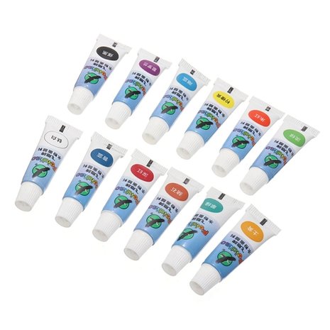 Acrylfarben Set Mini 12 Farben inkl. Pinsel (12 x 5ml)