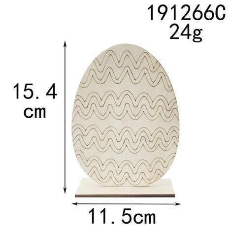 Osterei aus Holz zum selber bemalen / bemalen (15cm)