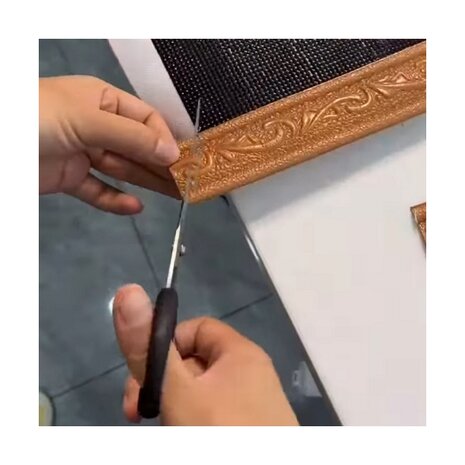 Diamond Painting Klebeliste auf Rolle schwarz (230x4cm)