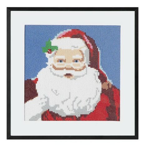 Grafix Diamond Painting Weihnachtsmann 30x30cm - Rund