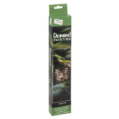 Grafix Diamond Painting Panther 30x40cm - Rund