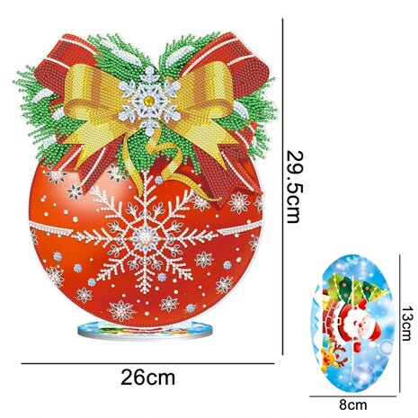 Diamond Painting Stehende Weihnachtskugel (30cm)