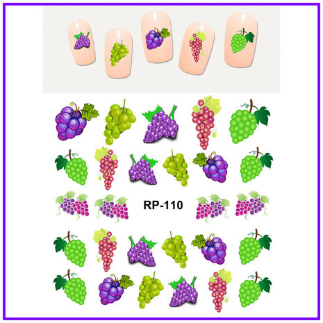 Nagelsticker-Set Fruit 02 (150 Sticker)