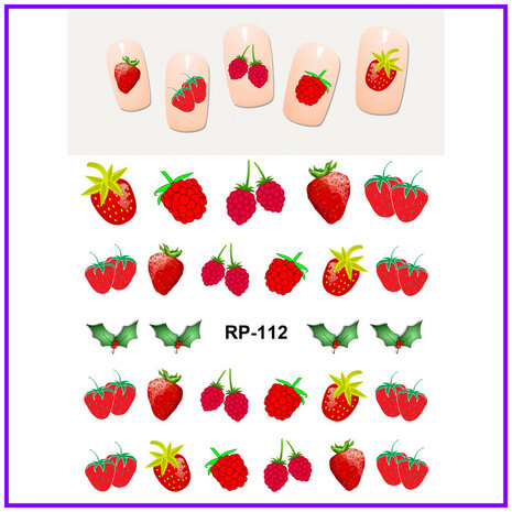 Nagelsticker-Set Fruit 02 (150 Sticker)