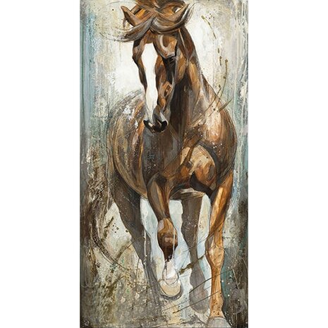 Diamond Painting Brown Horse (Größe und Form der Steine ​​nach Wahl)