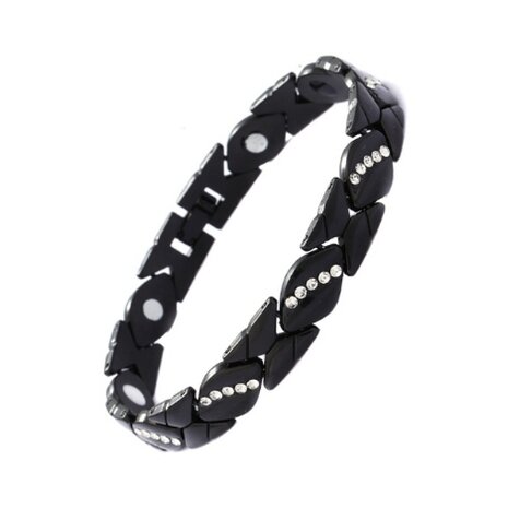 Magnetic Steel (Damen) Armband Fey 01 (Schwarz)