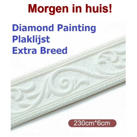 Diamond Painting Klebeliste auf Rolle extra breit weiß (230x5cm)