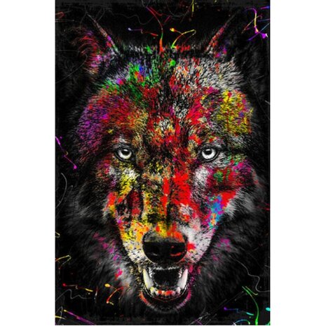 Diamond Painting Wolf Graffiti