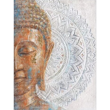 Diamond Painting Boeddha Hoofd