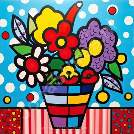 Diamond Painting Bonte Bloemen