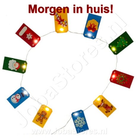 Diamond Painting Kerst Slinger met verlichting 02