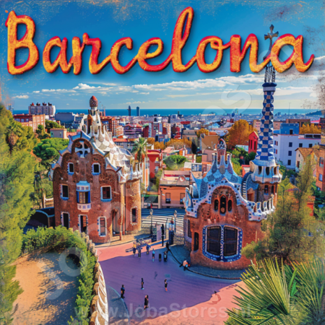 Diamond Painting Vakantie liefde - Barcelona