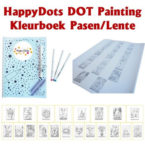 DOT Painting Kleurboek Pasen/Lente