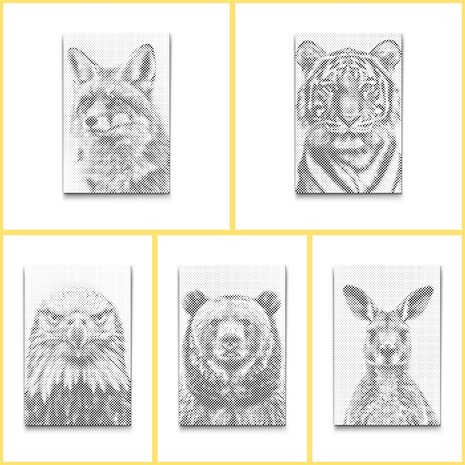 HappyDots DOT Painting Kleurboek Wildlife