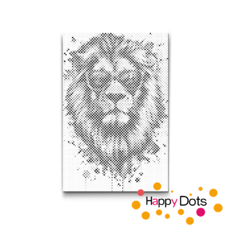 HappyDots DOT Painting Gekke dieren - Leeuw