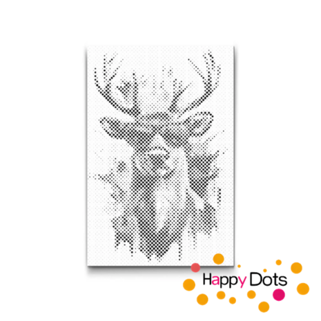 HappyDots DOT Painting Gekke dieren - Rendier