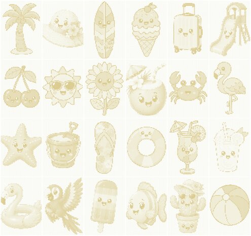 HappyDots Punktmalerei-Sparpaket Sommer (24 Teile)