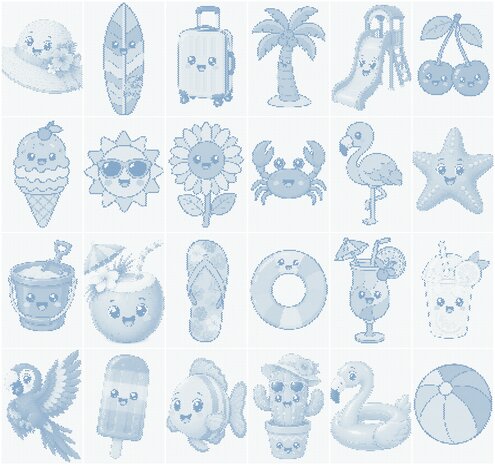HappyDots Punktmalerei-Sparpaket Sommer (24 Teile)