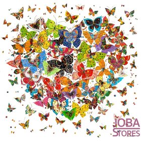 Diamond Painting Schmetterling Herz 30x30cm