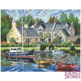 Schilderen op nummer "Sequin Art" Senior Rustige Wateren