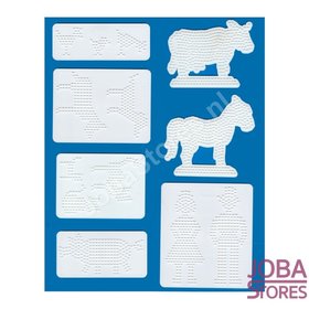 Perlen aufbügeln Hama Grundplatten Farm Serie